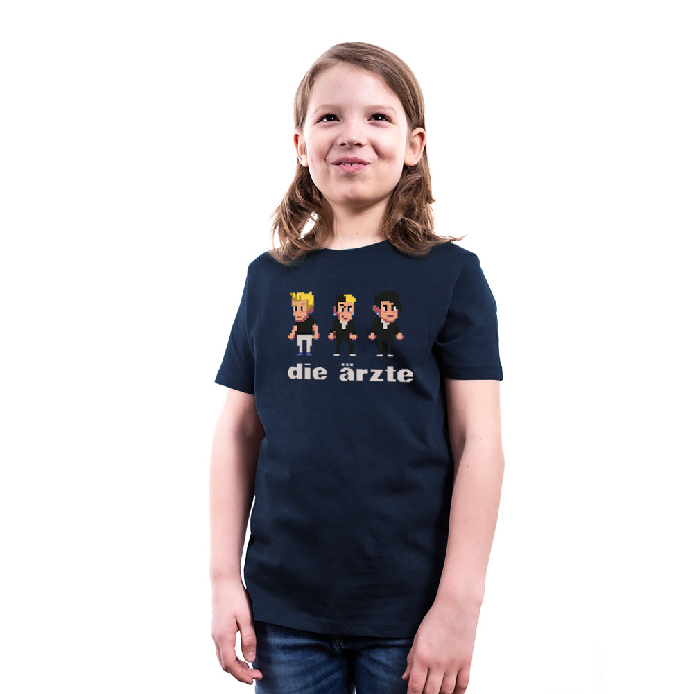 Die Ärzte (Pixel Navy) Kinder Shirt