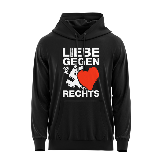 Liebe Gegen Rechts | Herren Kapuzenpullover