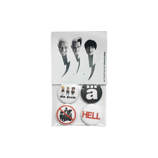 Die Ärzte (Hell) Button-4er-Set