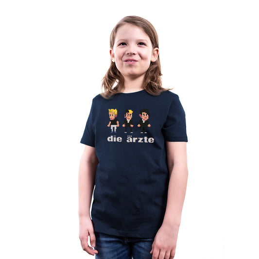 Die Ärzte (Pixel Navy) Kinder Shirt