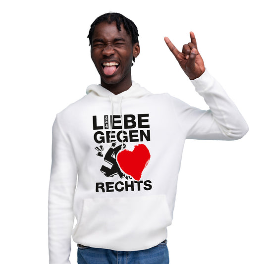 Die Ärzte (Liebe Gegen Rechts Weiß) Kapuzenpullover