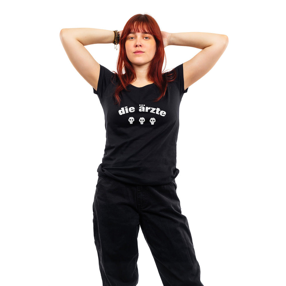 Die Ärzte (3 Totenköpfe) Frauen Shirt