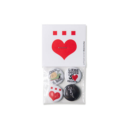 Die Ärzte (Schnecki) Button-4er-Set